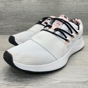 Under Armour Charged Breathe FN Print Sportstyle Shoes Women's Size 9.5 White